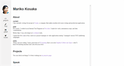 Desktop Screenshot of kosamari.com